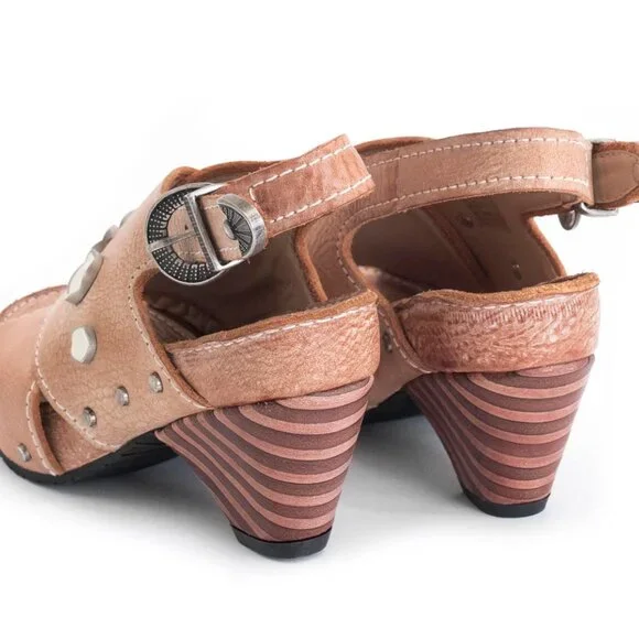 Fluevog Low Rule Sarah Slingback Sandal 8.5 natural color - Picture 3 of 5